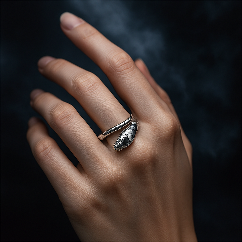 Ring "Snake" 925 Sterling Silver - RG925-34