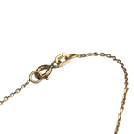 Luna Noctua – 585 (14K) Echtgold Kette mit Mond- und Eulenanhänger, Roségold vergoldet, Zirkonia in Türkis & Schwarz, 41 cm
