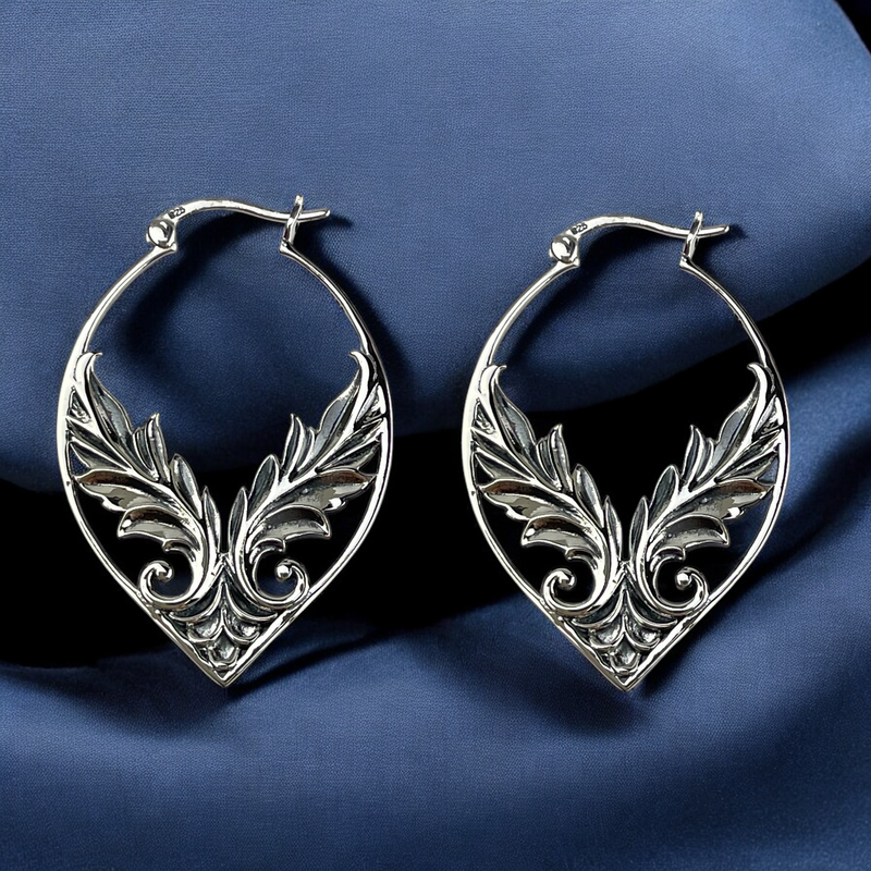 925 Sterling Silber Engelsflügel Ohrringe "Soraya" | Schutzengel Schmuck Damen | Flügel Ohrhänger | Geschenk für Frauen