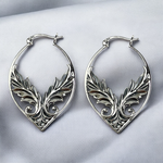 925 Sterling Silber Engelsflügel Ohrringe "Soraya" | Schutzengel Schmuck Damen | Flügel Ohrhänger | Geschenk für Frauen