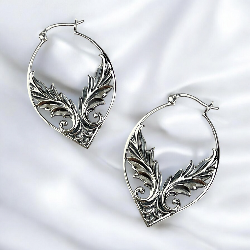 925 Sterling Silber Engelsflügel Ohrringe "Soraya" | Schutzengel Schmuck Damen | Flügel Ohrhänger | Geschenk für Frauen