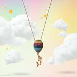 925 Sterling Silber Halskette – Roségold vergoldet mit 3D Luftballon Anhänger – Nickelfrei & Allergikerfreundlich