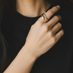 925 Sterling Silber Vergoldeter Schlangenring – Größenverstellbarer Ring aus Echtsilber | Luxuriöser Statement-Schmuck