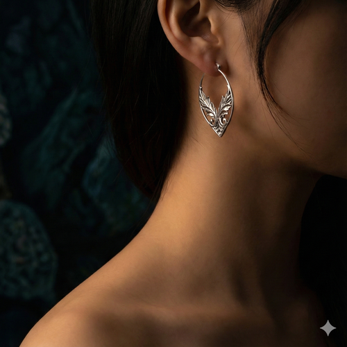 925 Sterling Silver Angel Wing Earrings "Soraya" | Guardian Angel Jewelry for Women | Wing Earrings | Gift for Women