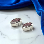 „Lumina Rosa“ 925 Sterling Silber Ohrstecker mit pinkem Turmalin, 0,5 cm, hypoallergen & für Allergiker geeignet