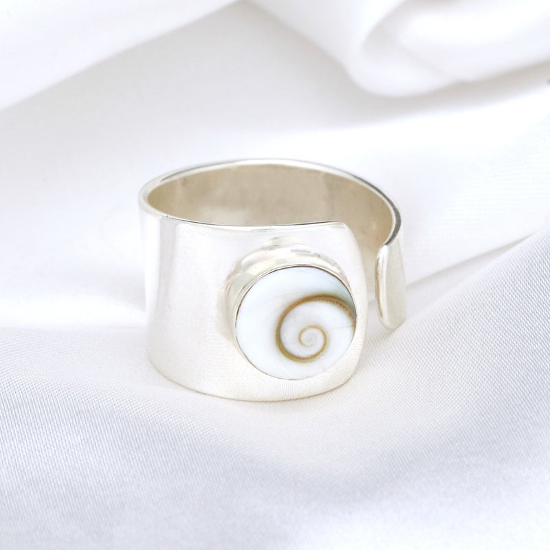 925 sterling silverring "Shiva Eye"