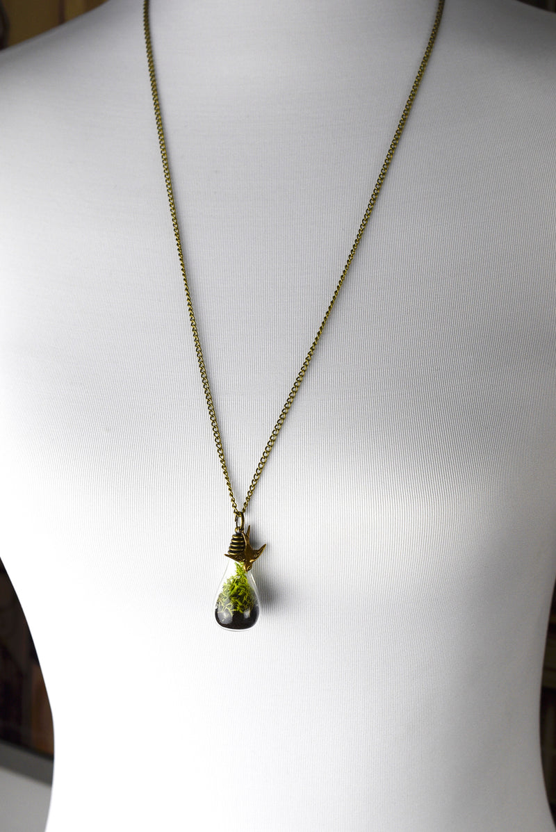 Spring - Genuine Moss & Earth Bronze Chain