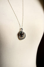 Labradorit Edelstein Mandala Schmuck-Set - 925 Sterling Silber Meditation Kette  - K925-118