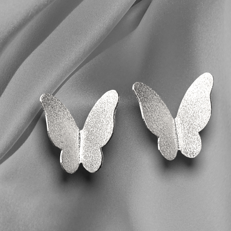 - Sterling Mini MadamLili Silber Minimalistischer 925 Ohrstecker Schmetterlinge –